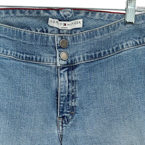 Tommy Hilfiger VTG Hipster Bootcut Jeans Women SZ 14 Blue Classic Retro Denim - Picture 3 of 11